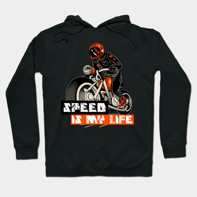 Speed Is my life Hoodie by BYVIKTOR